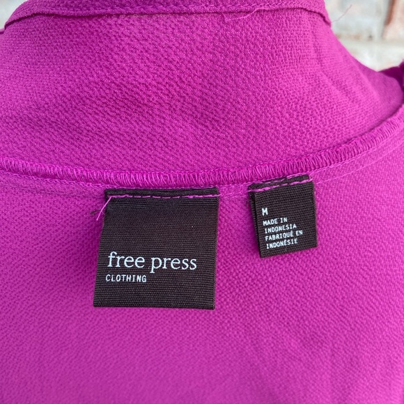 Free Press Crop Tie Neck Blouse - Picture 6 of 8
